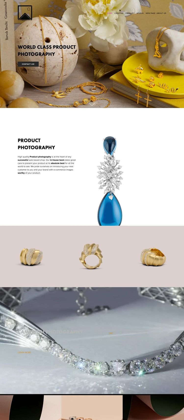 Screenshot 1 of Little Wolf Collective (Example Squarespace Photography Website)