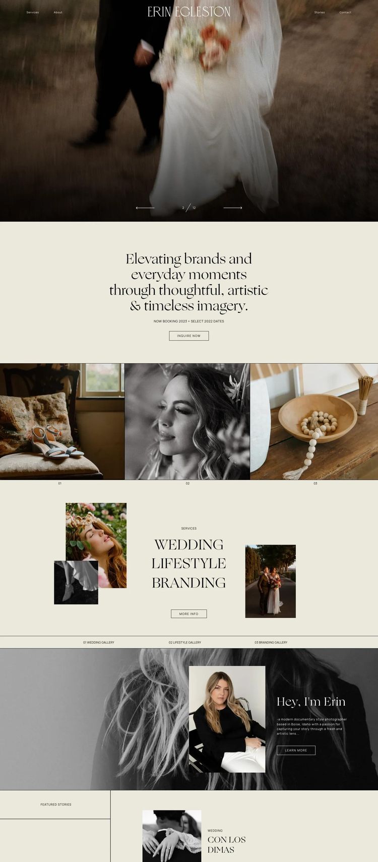 Screenshot 2 of Erinegleston (Example WordPress Photography Website)
