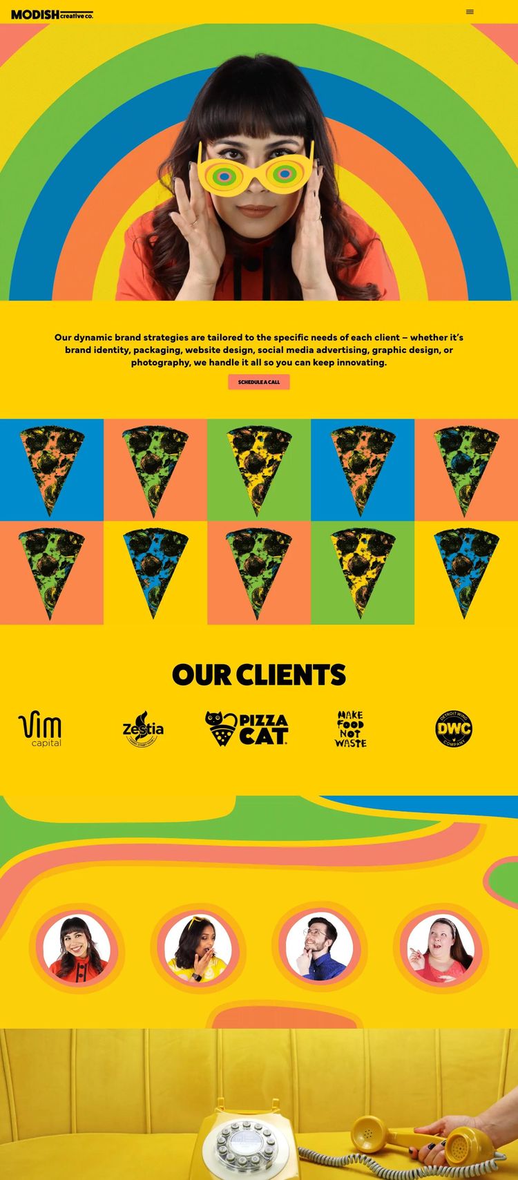 Screenshot 1 of Modish Creative Co. (Example Squarespace Photography Website)