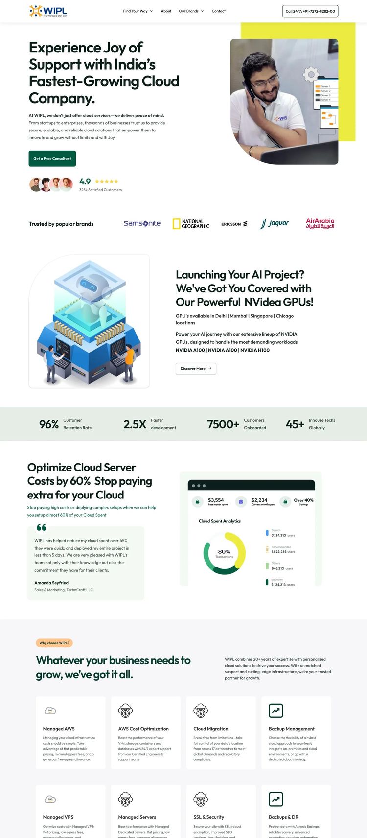 Screenshot 2 of WIPL (Example Framer IT Services Website)