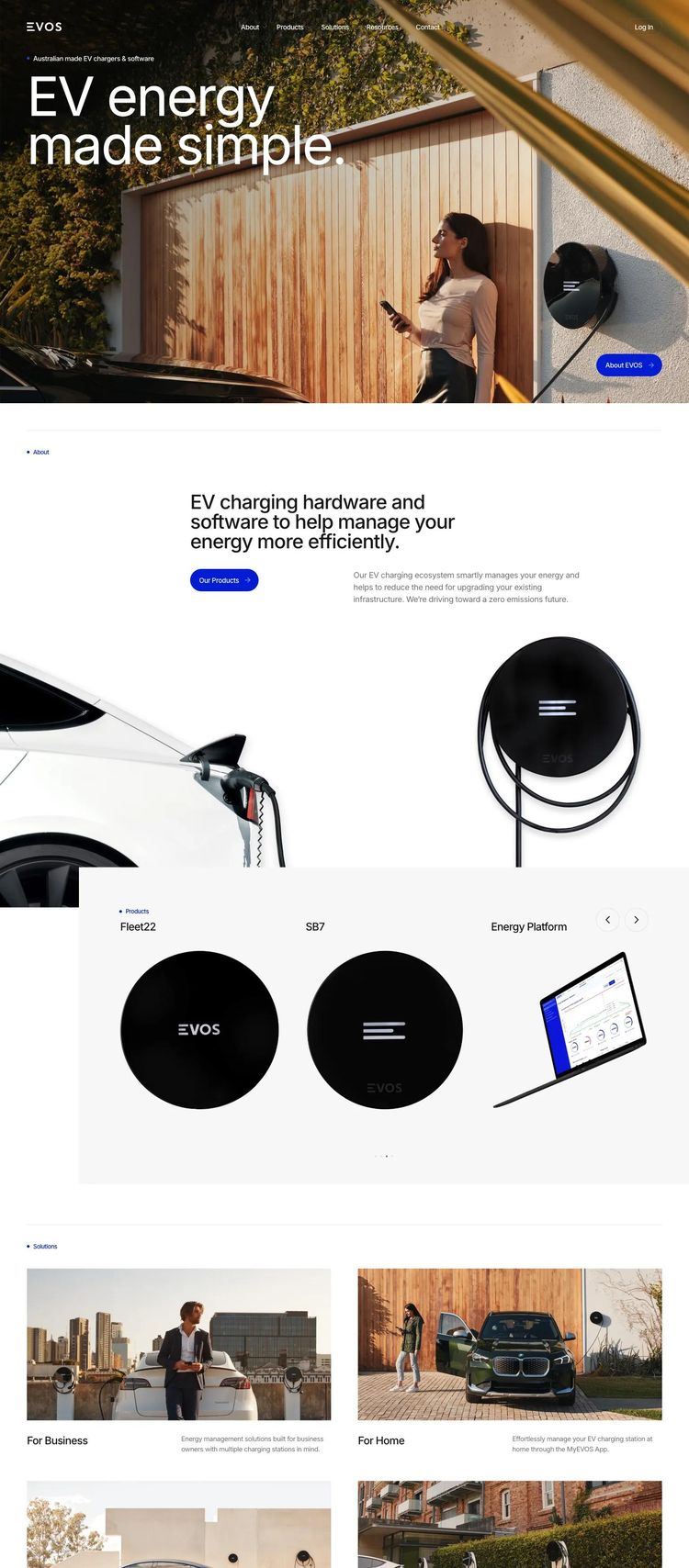 Screenshot 2 of EVOS (Example Framer Hardware and Technology Website)