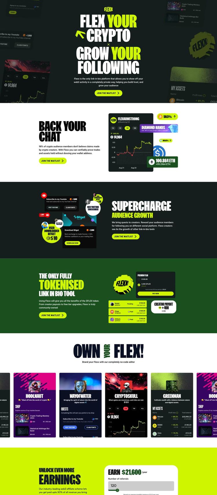 Screenshot 2 of Flexx (Example Framer Software Development Website)