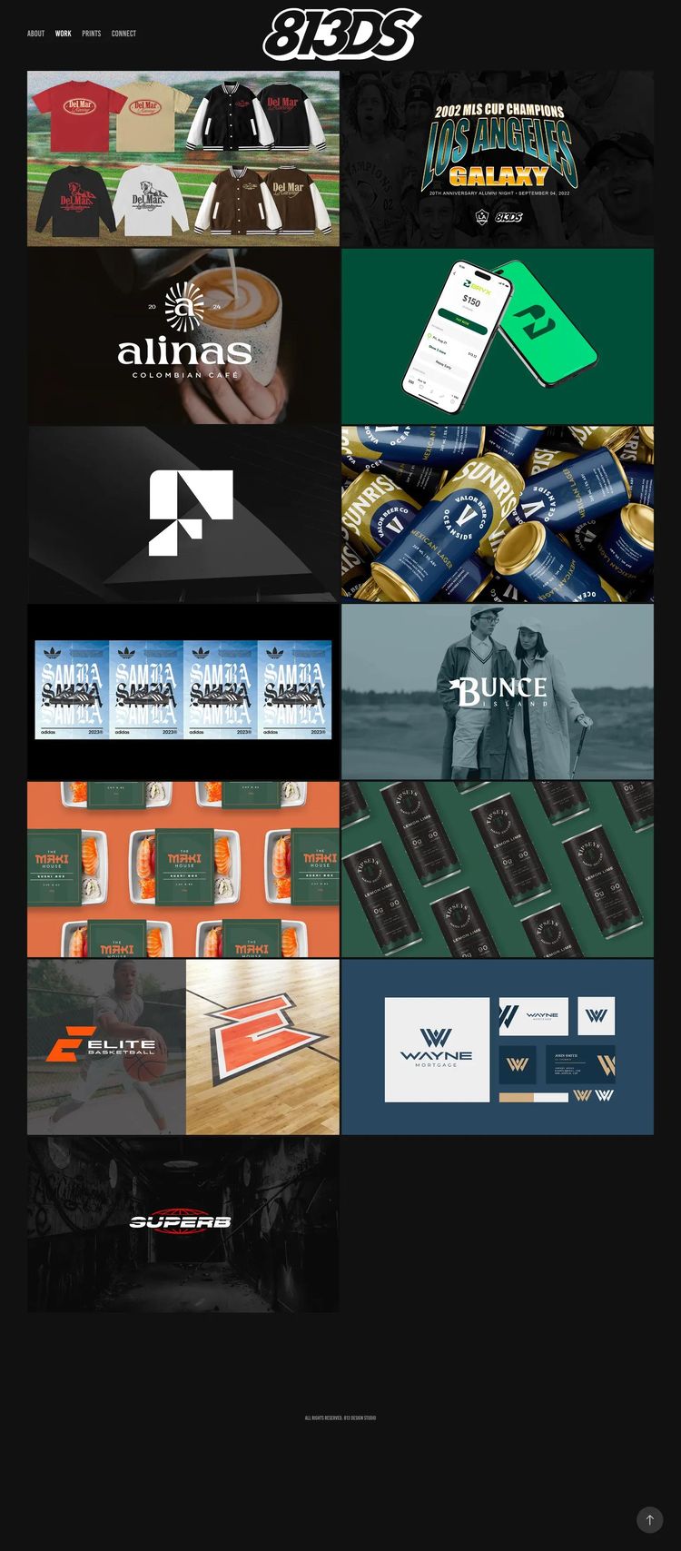 Screenshot 2 of 813 Design Studio (Example Squarespace Design Agency/Studio Website)