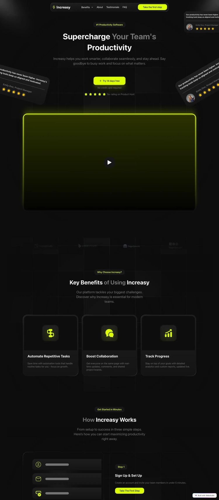 Screenshot 1 of Increasy Template