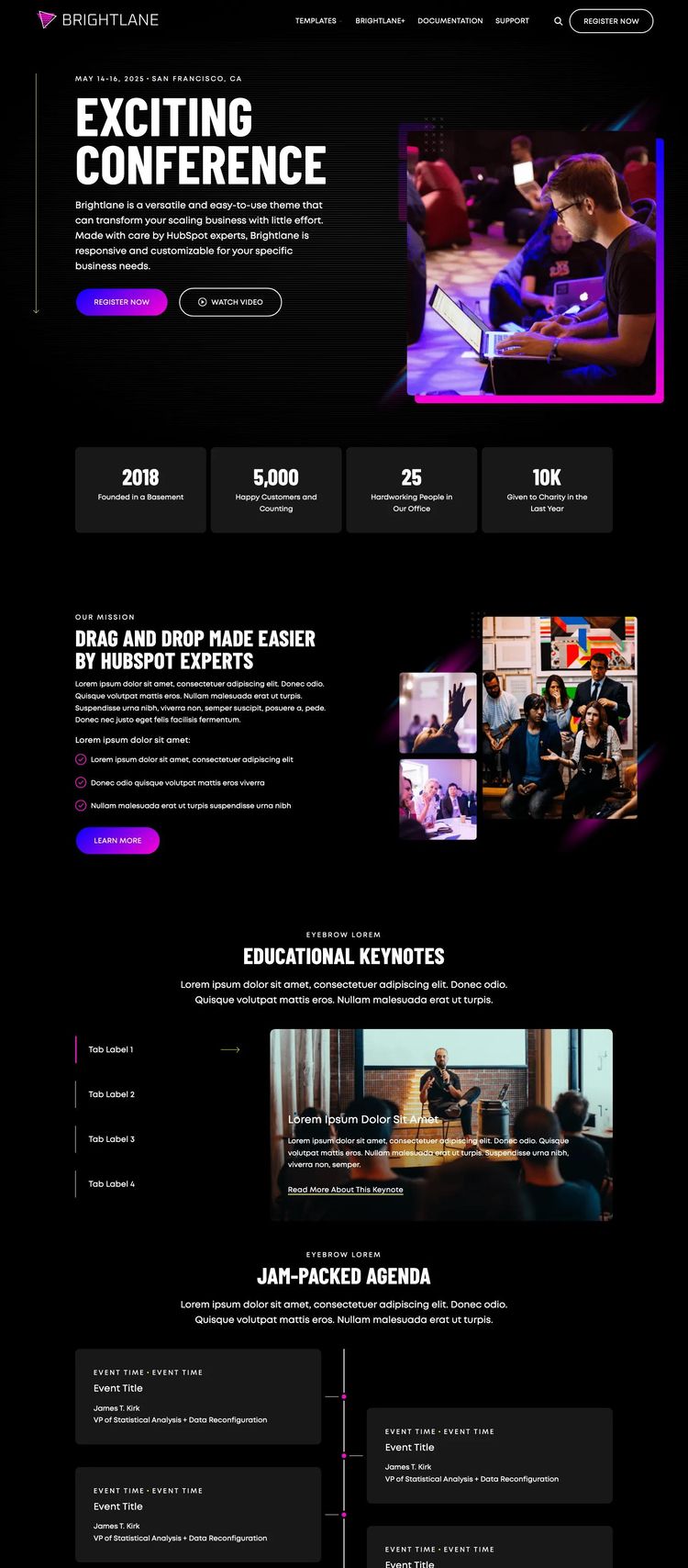 Screenshot 1 of Brightlane Template