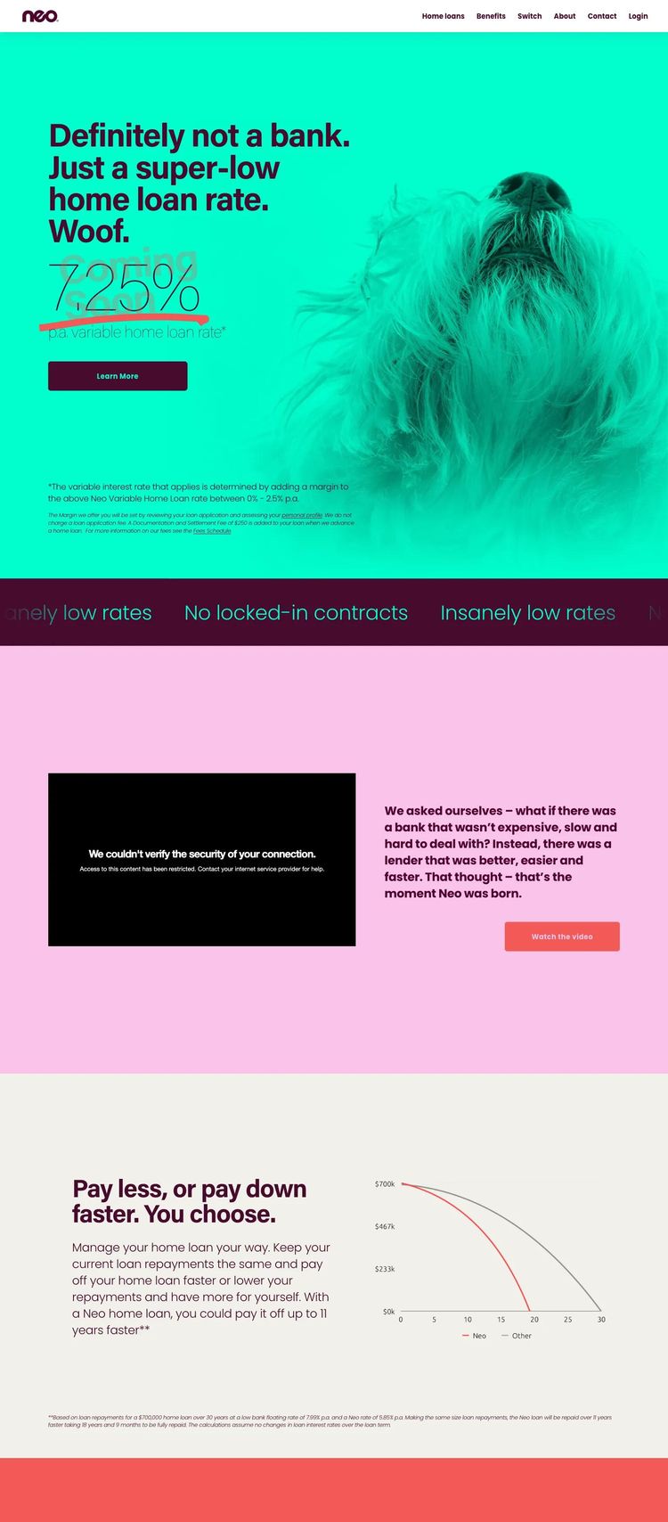 Screenshot 2 of Neo (Example Squarespace Financial Advisor Website)