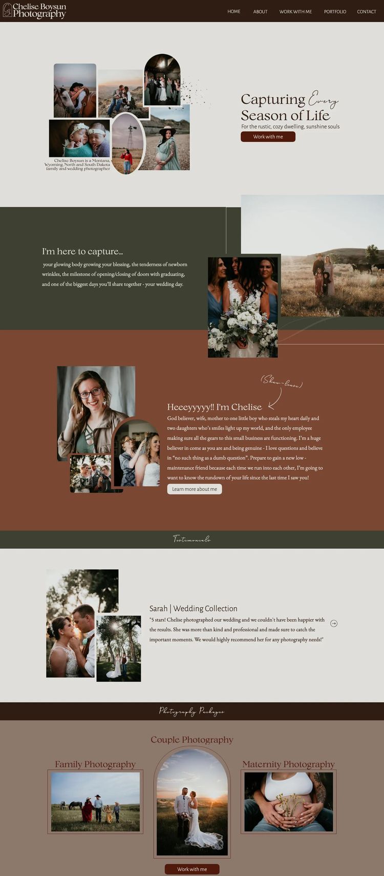 Screenshot 2 of Chelise Boysun Photography (Example undefined Photography Website)