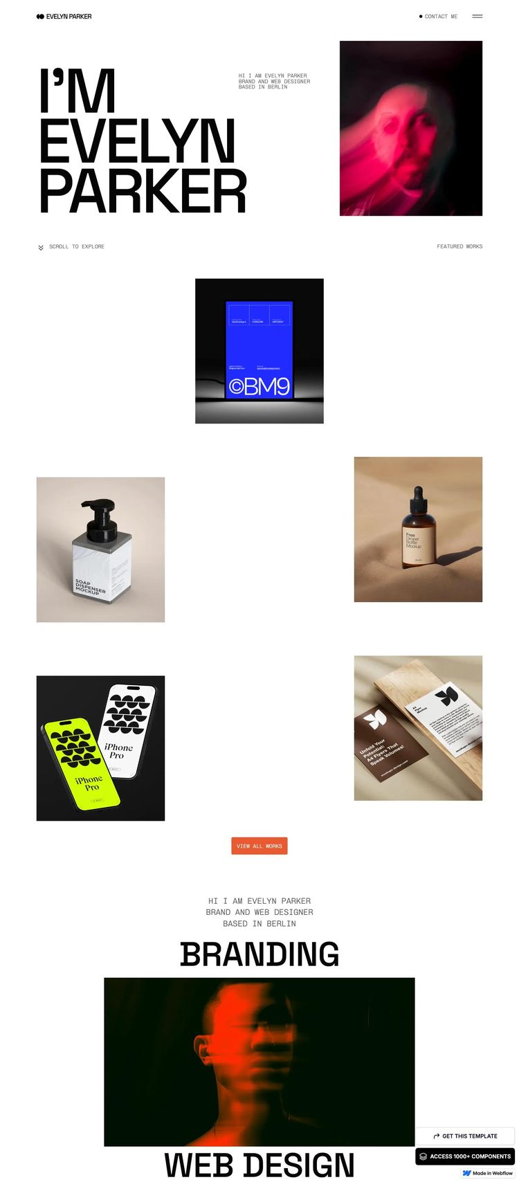 Screenshot 1 of Evelyyn Template
