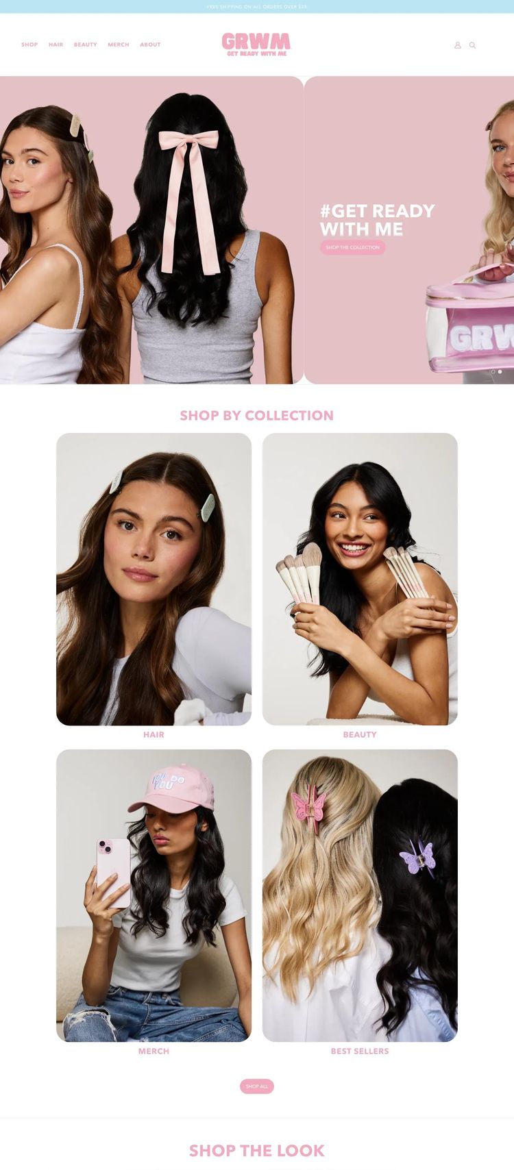 Screenshot 2 of GRWM (Example Shopify Accessories Website)