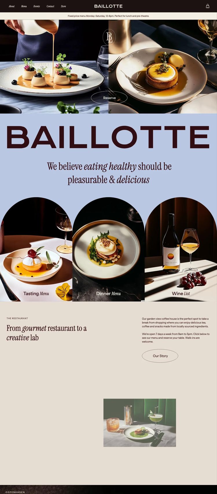 Screenshot 1 of Chef Restaurant Template