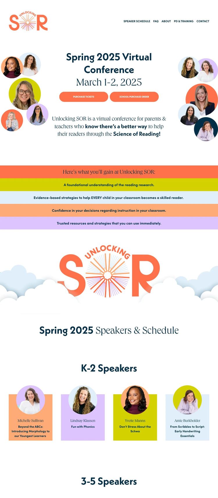Screenshot 2 of Unlocking SOR (Example Squarespace Educational Institution Website)