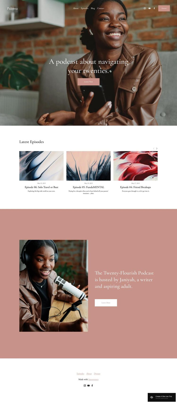 Screenshot 1 of Paloma Template
