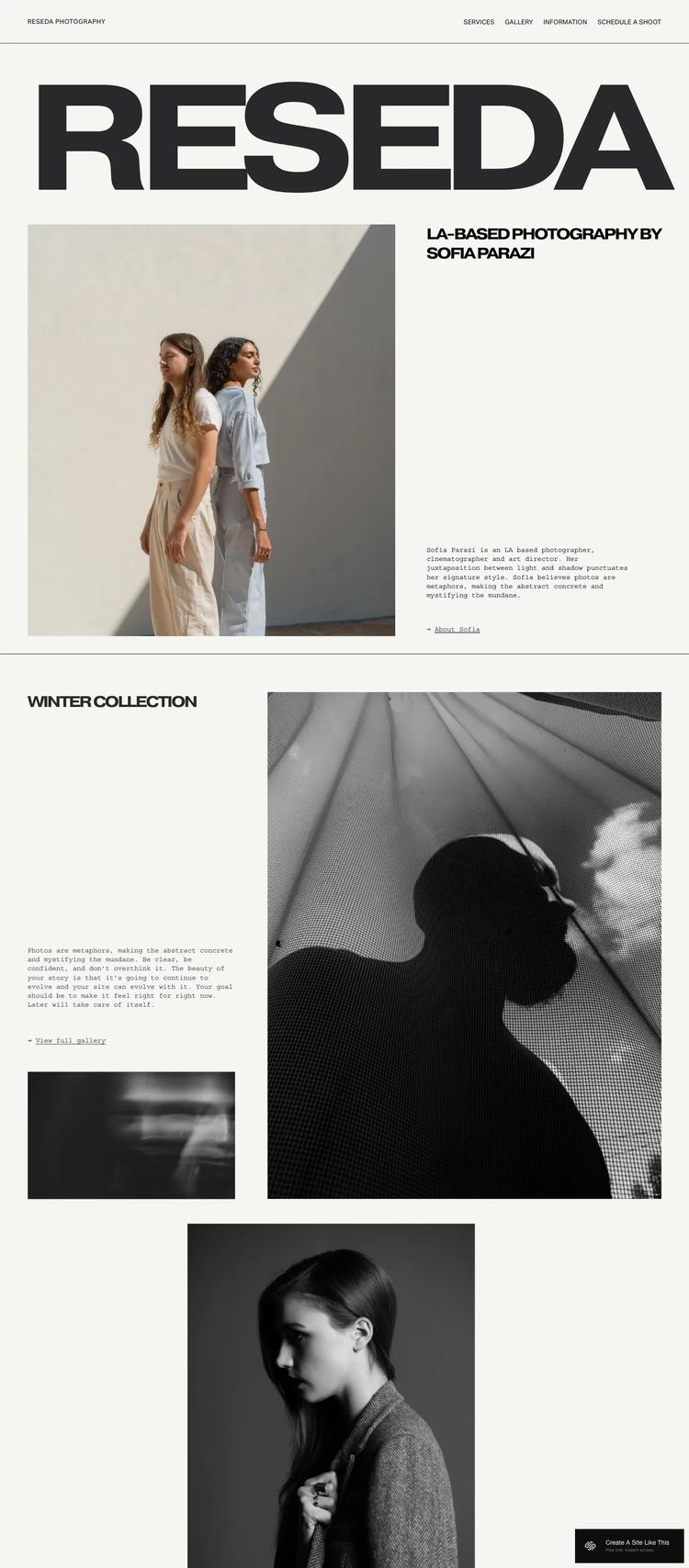 Screenshot 1 of Reseda Template