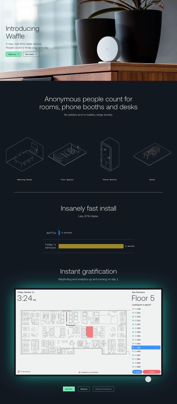 Screenshot 2 of Waffle (Example Squarespace AI and Machine Learning Website)