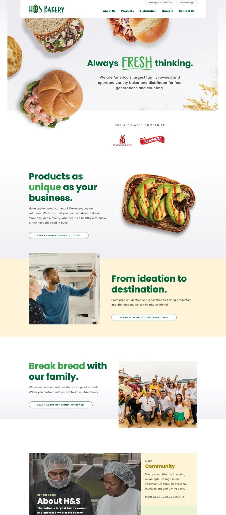 Screenshot 2 of H&S Bakery (Example undefined Bakery Website)