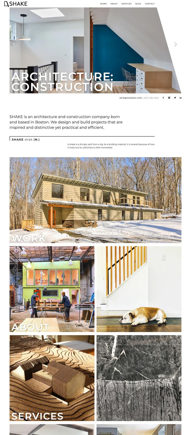 Screenshot 2 of Shake Architecture Design & Build (Example WordPress Architecture Website)