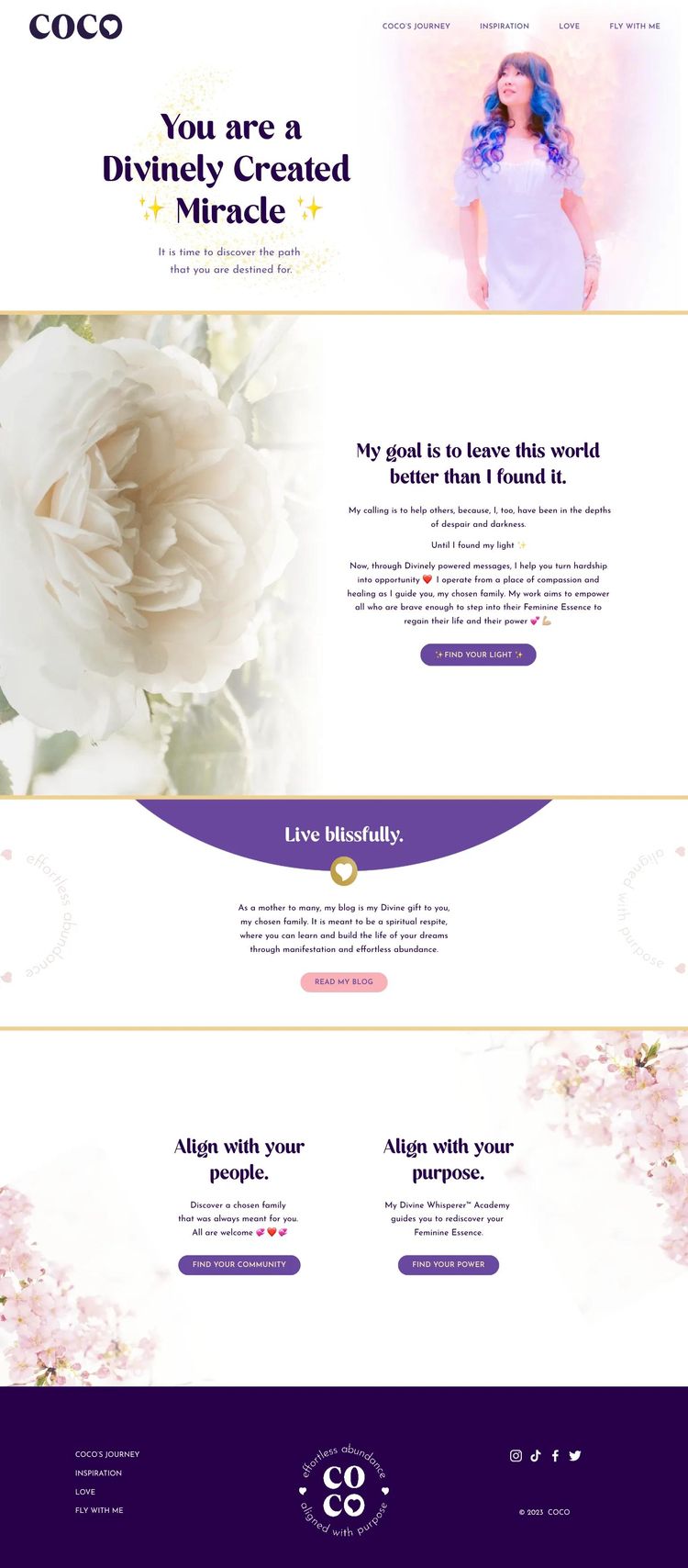 Screenshot 2 of Coco (Example Squarespace Blog Website)