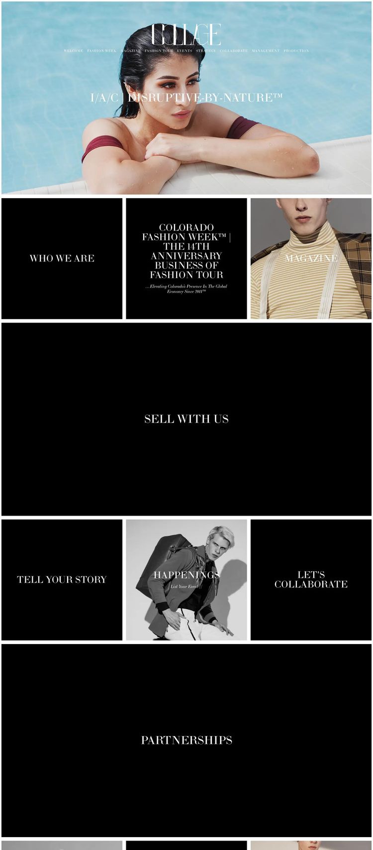 Screenshot 2 of COLLAGE (Example Squarespace Event Planner Website)