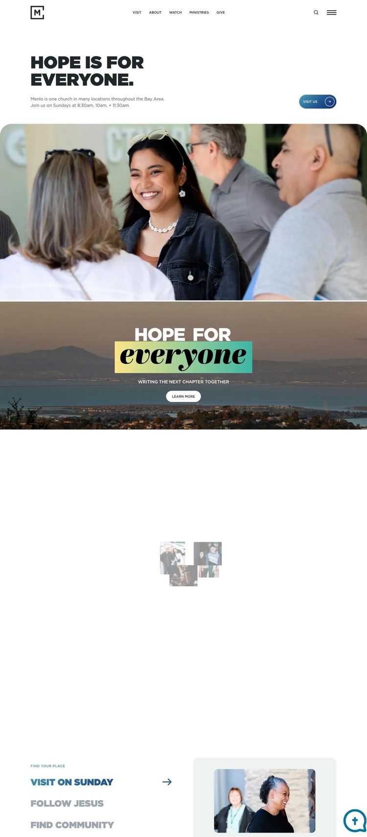 Screenshot 2 of Menlo (Example Webflow Church/Religious Organization Website)