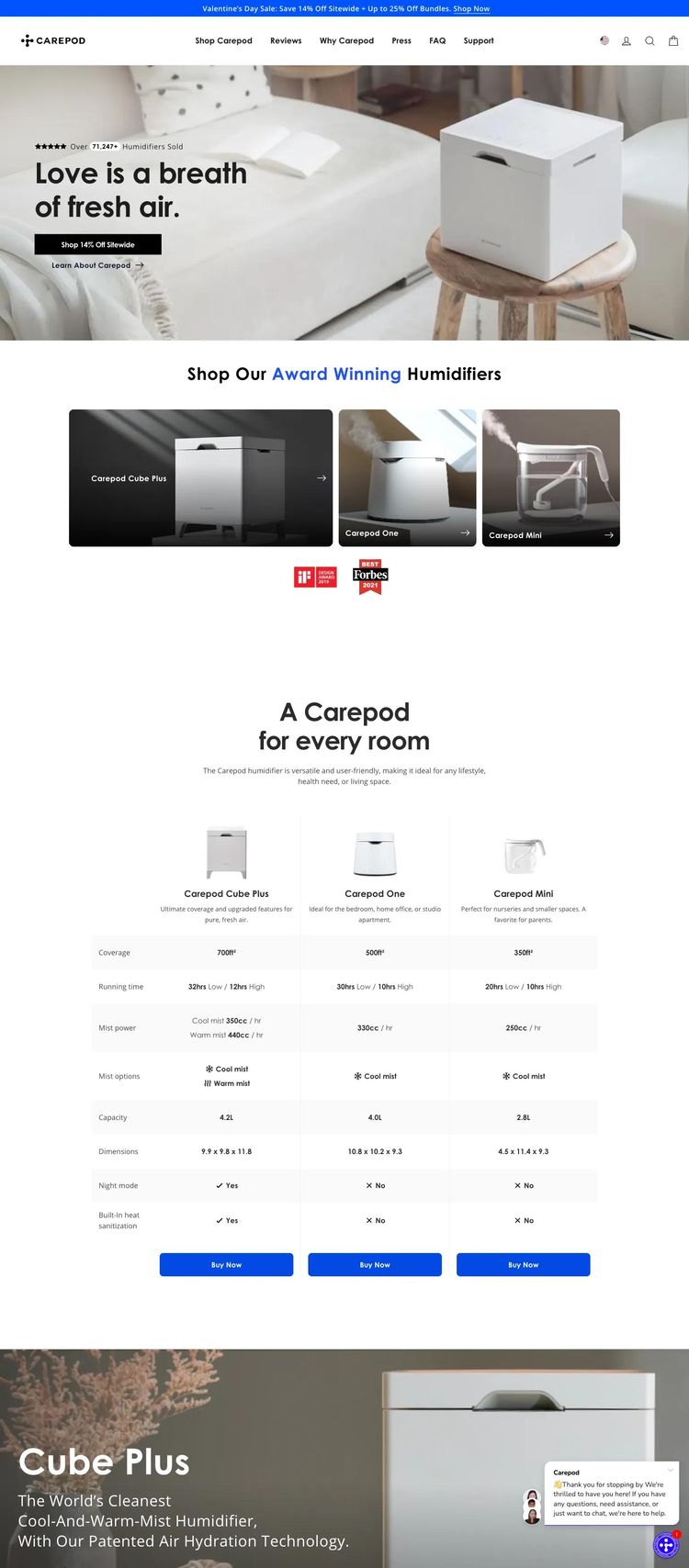 Screenshot 2 of Carepod (Example Squarespace Ecommerce (General) Website)