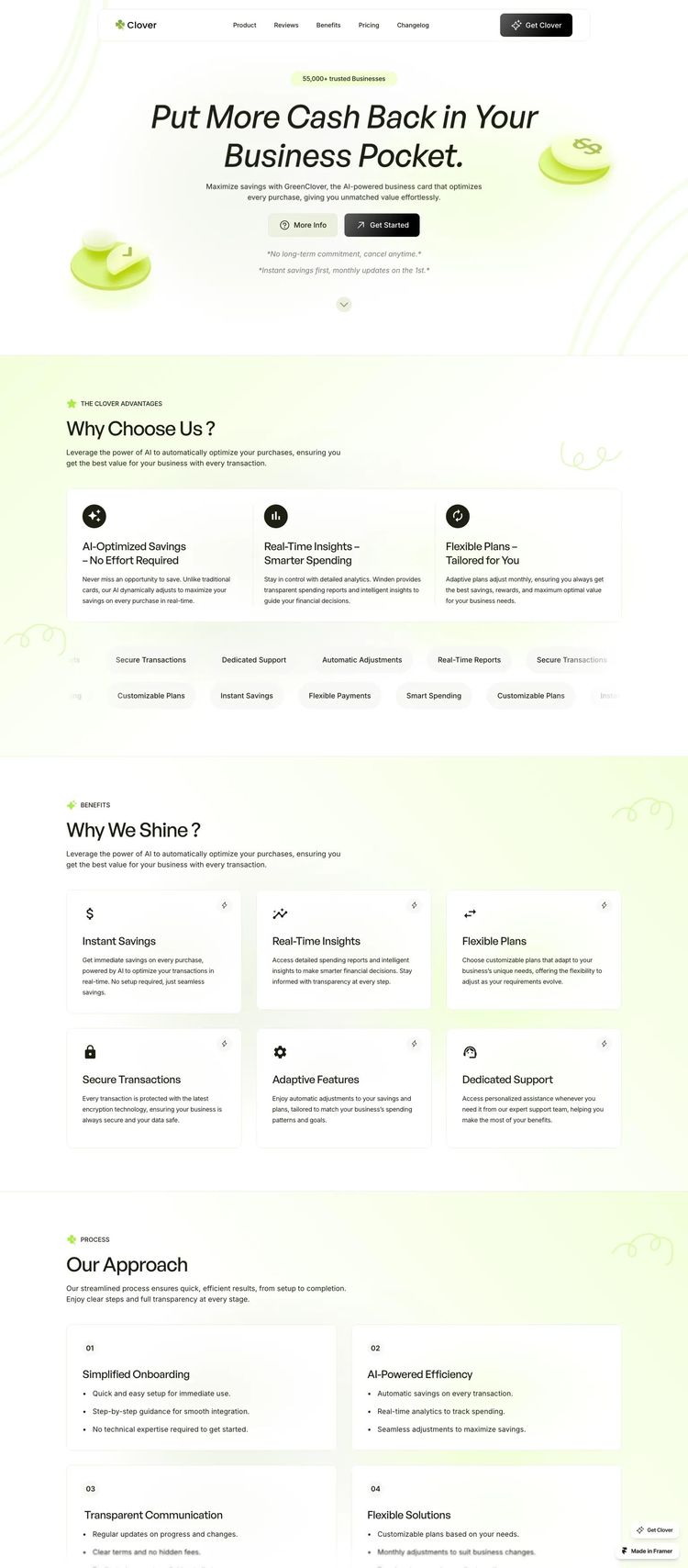Screenshot 1 of Clover Template