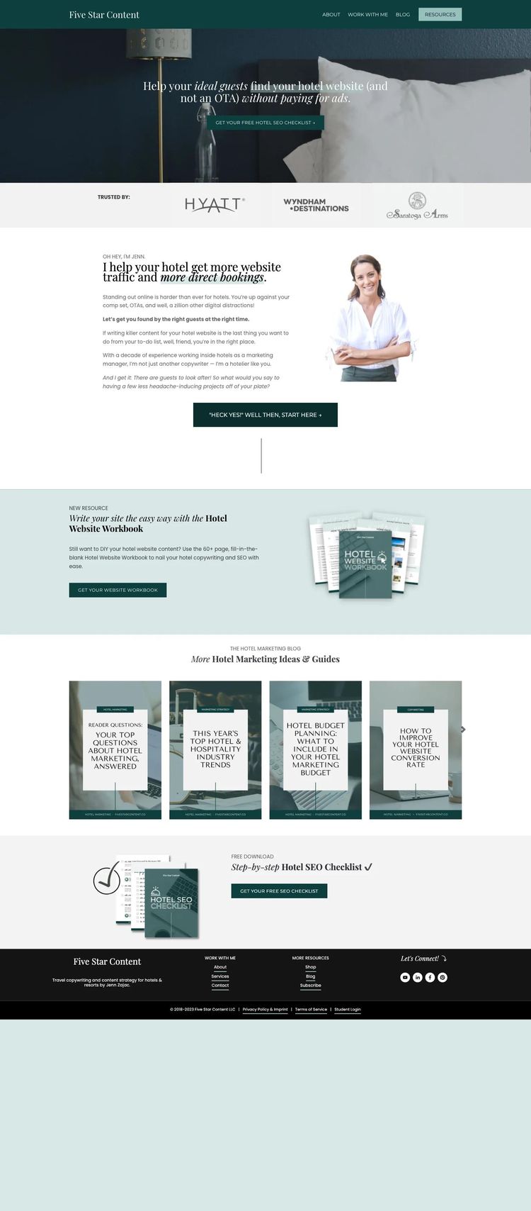 Screenshot 2 of Five Star Content (Example Squarespace Marketing Agency Website)