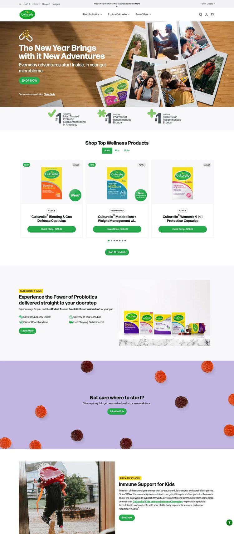Screenshot 2 of Culturelle (Example Shopify Alternative Medicine Website)