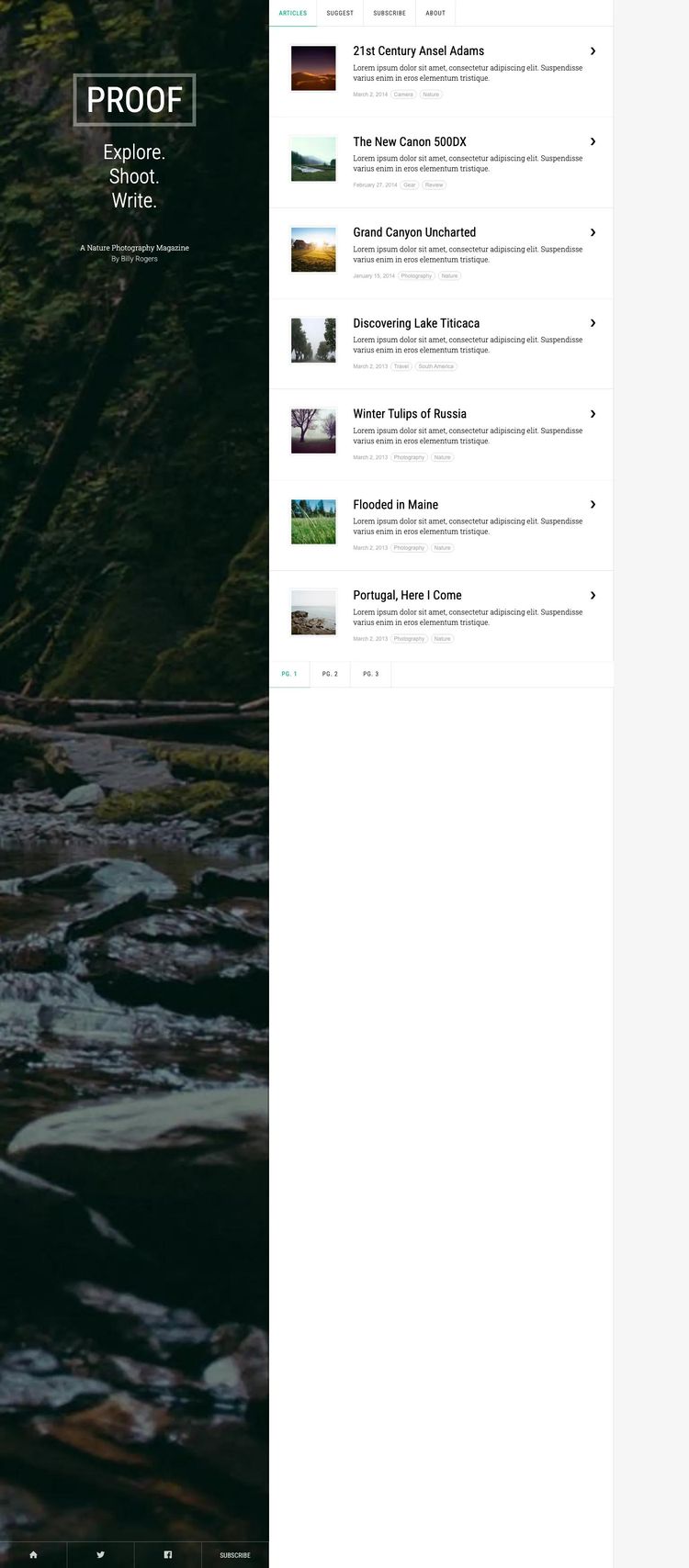 Screenshot 1 of Proof Template