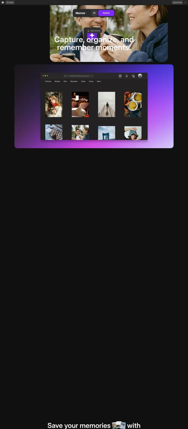 Screenshot 1 of Memos Template