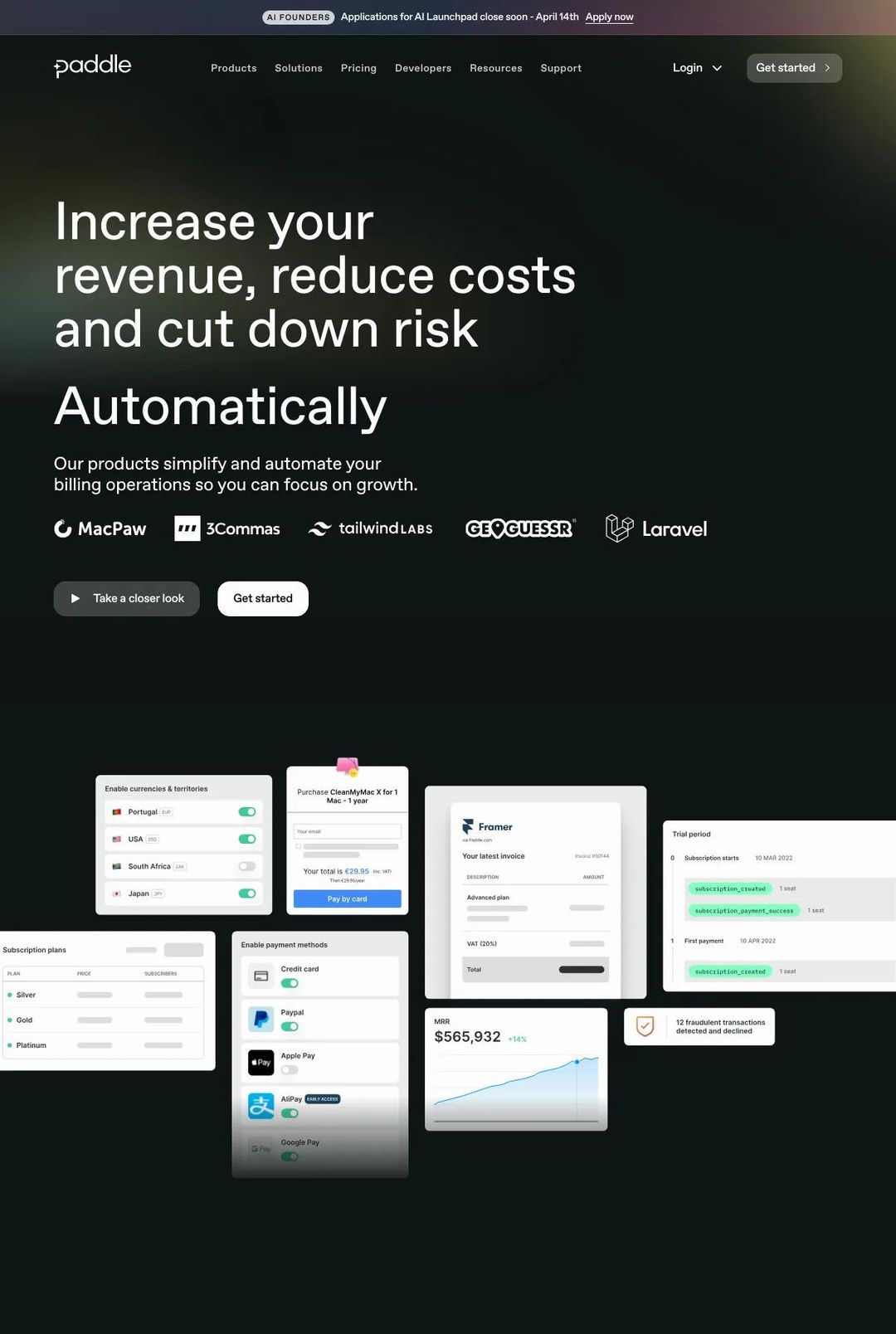 Screenshot 1 of ProfitWell (Example HubSpot Website)