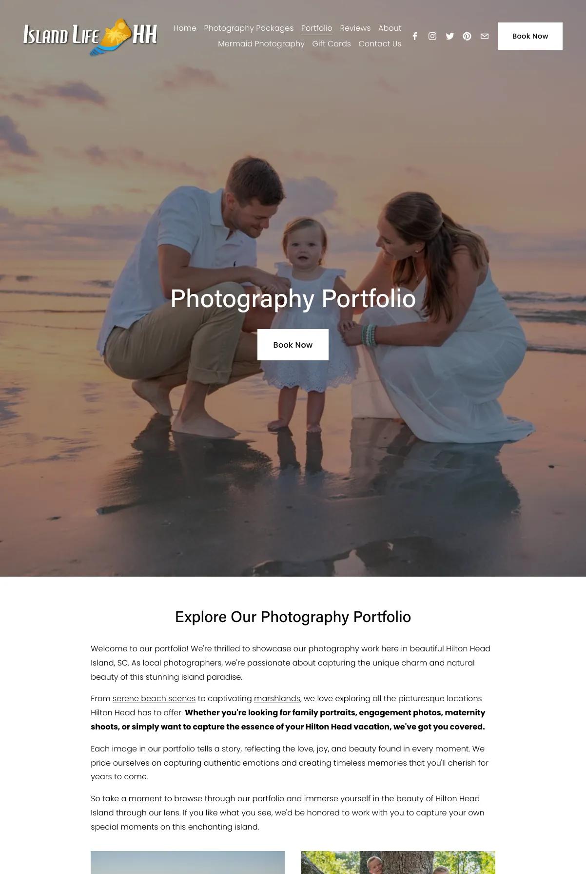 Screenshot 3 of Island Life HH Photography (Example Squarespace Photography Website)
