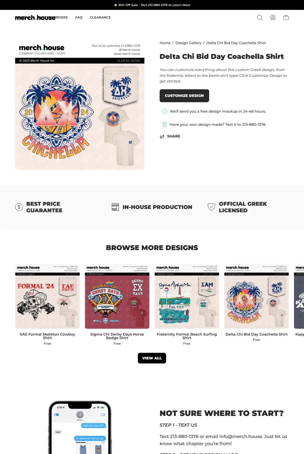 Screenshot 3 of Merch House (Example Shopify Clothing Website)