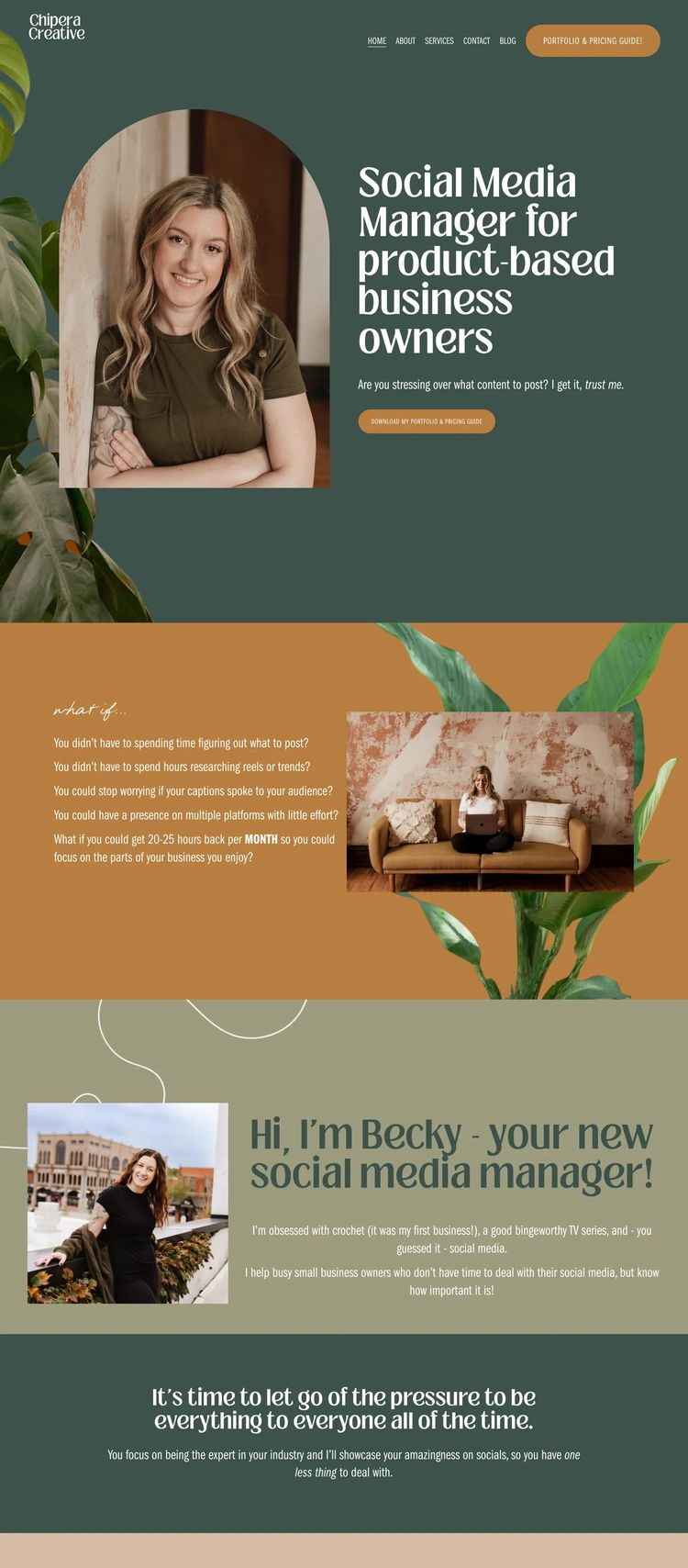 Screenshot 2 of Chiperacreative (Example Squarespace Marketing Agency Website)