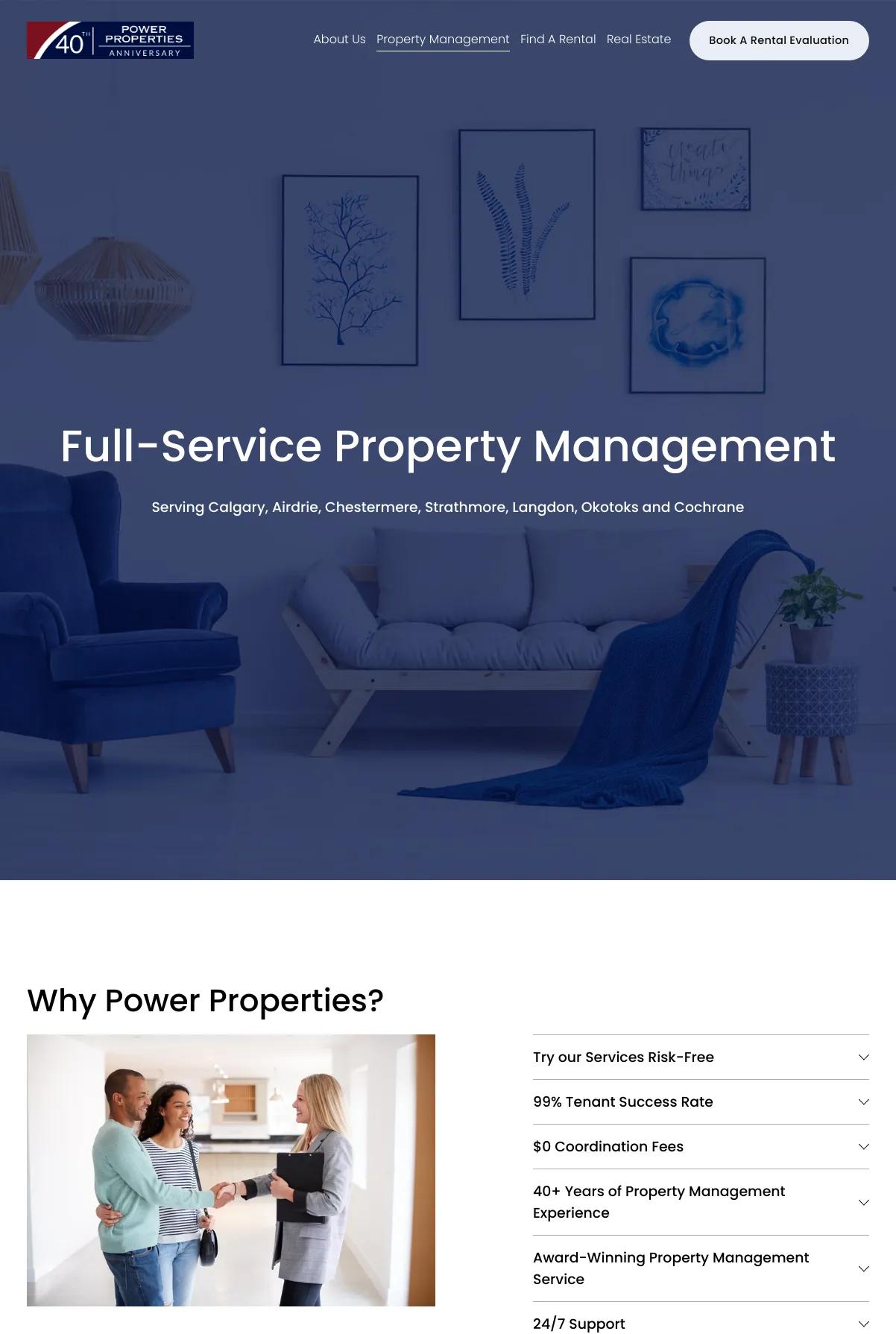 Screenshot 3 of Power Properties (Example Squarespace Real Estate Website)