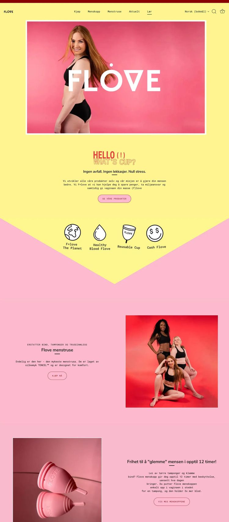 Screenshot 2 of Flove (Example Shopify Health and Wellness Website)