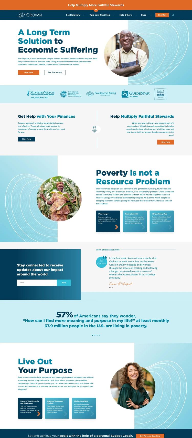 Screenshot 2 of Crown (Example WordPress Church/Religious Organization Website)