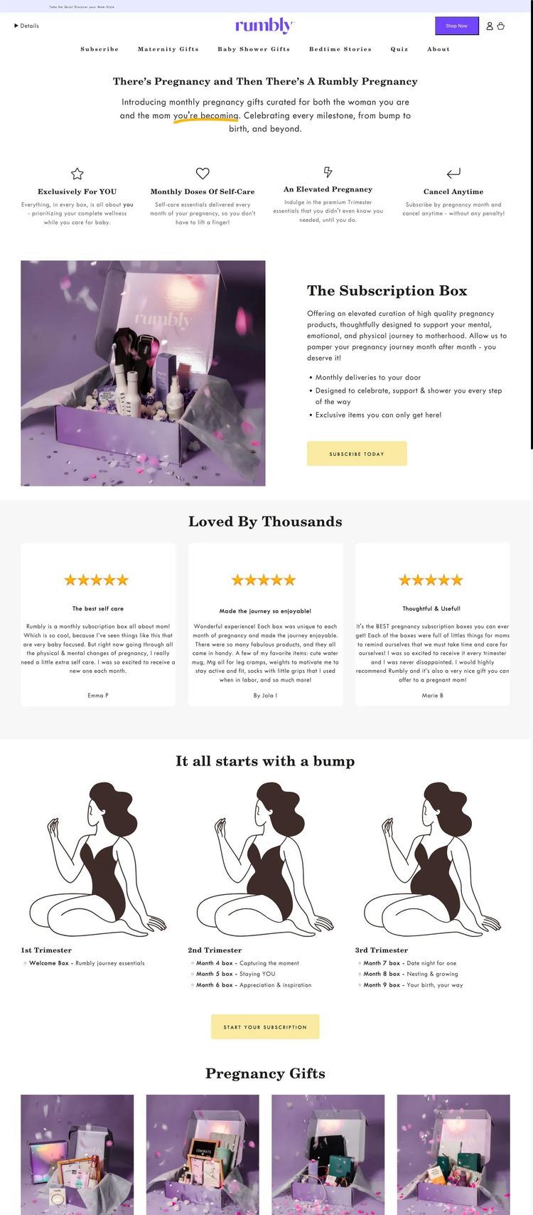 Screenshot 1 of Rumbly (Example Webflow Ecommerce (General) Website)