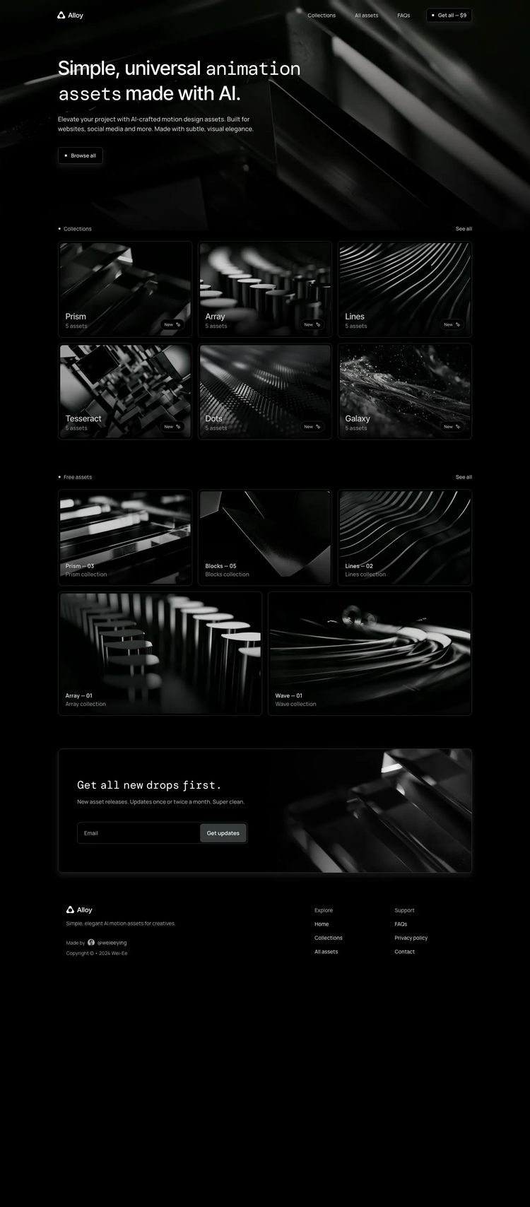 Screenshot 2 of Alloy (Example Framer Software Development Website)