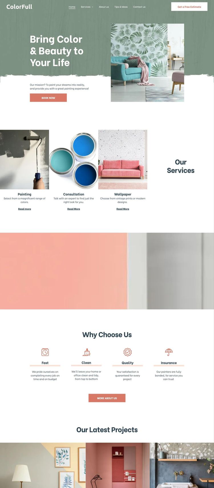 Screenshot 1 of Painter Template
