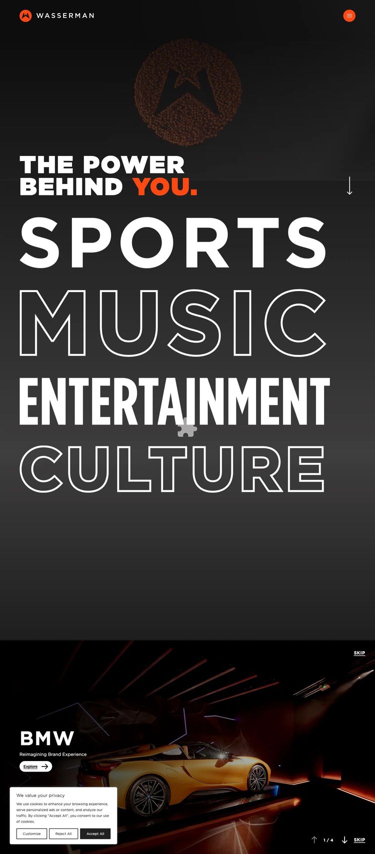 Screenshot 2 of Wasserman (Example Squarespace DJ/Entertainment Website)