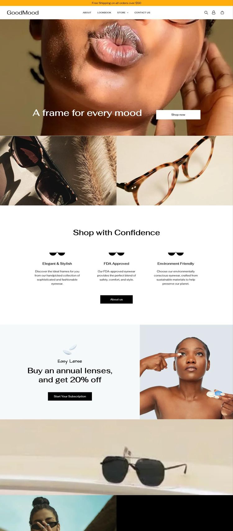 Screenshot 1 of Optic Store Template