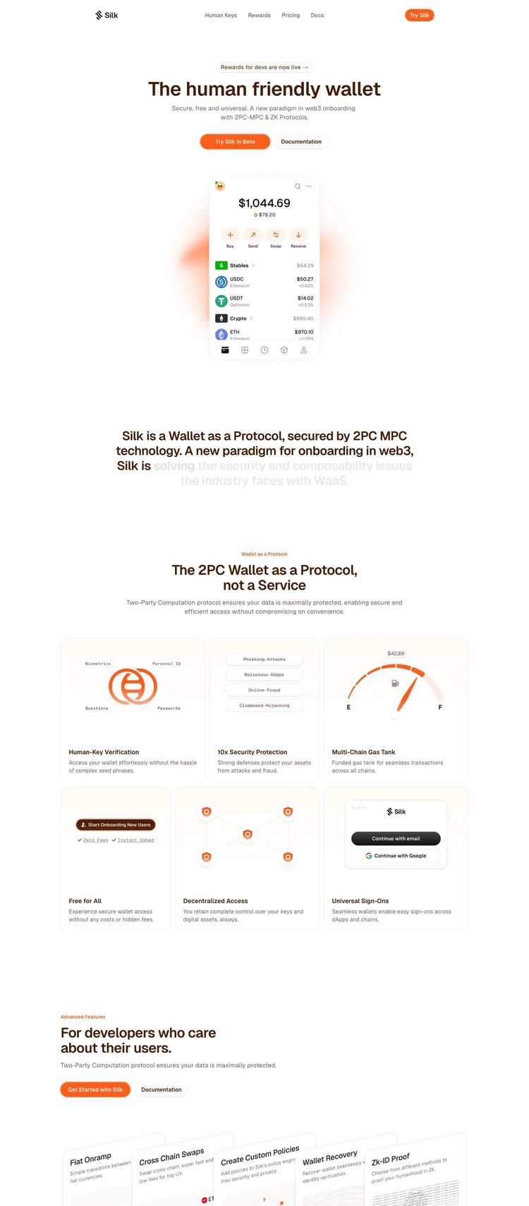 Screenshot 2 of Silk (Example Framer Software Development Website)