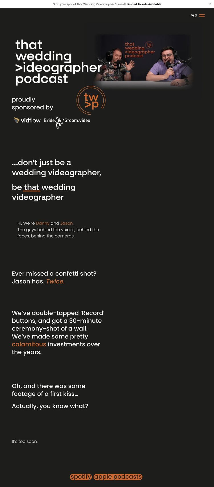 Screenshot 2 of TWVP (Example Squarespace Podcast Website)