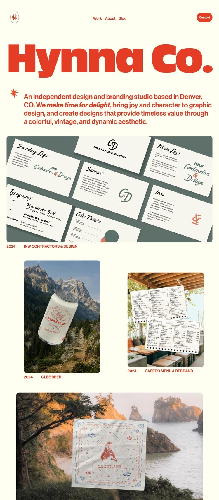 Screenshot 2 of Hynna Co (Example Squarespace Design Agency/Studio Website)
