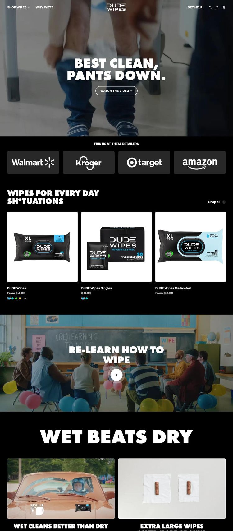 Screenshot 2 of Dude Products (Example Framer Ecommerce (General) Website)