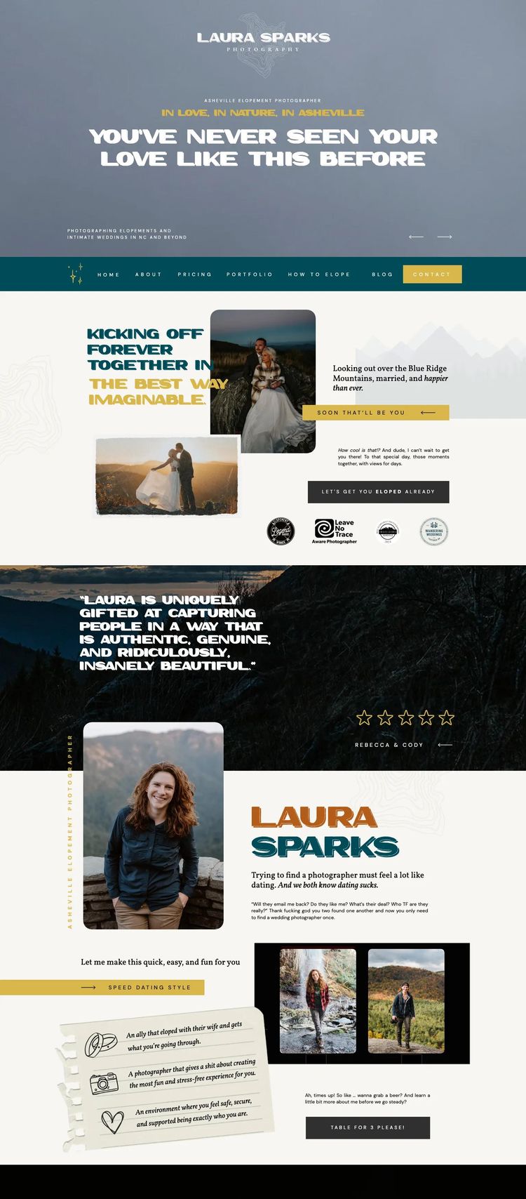 Screenshot 2 of Laura Sparks Photography (Example WordPress Photography Website)