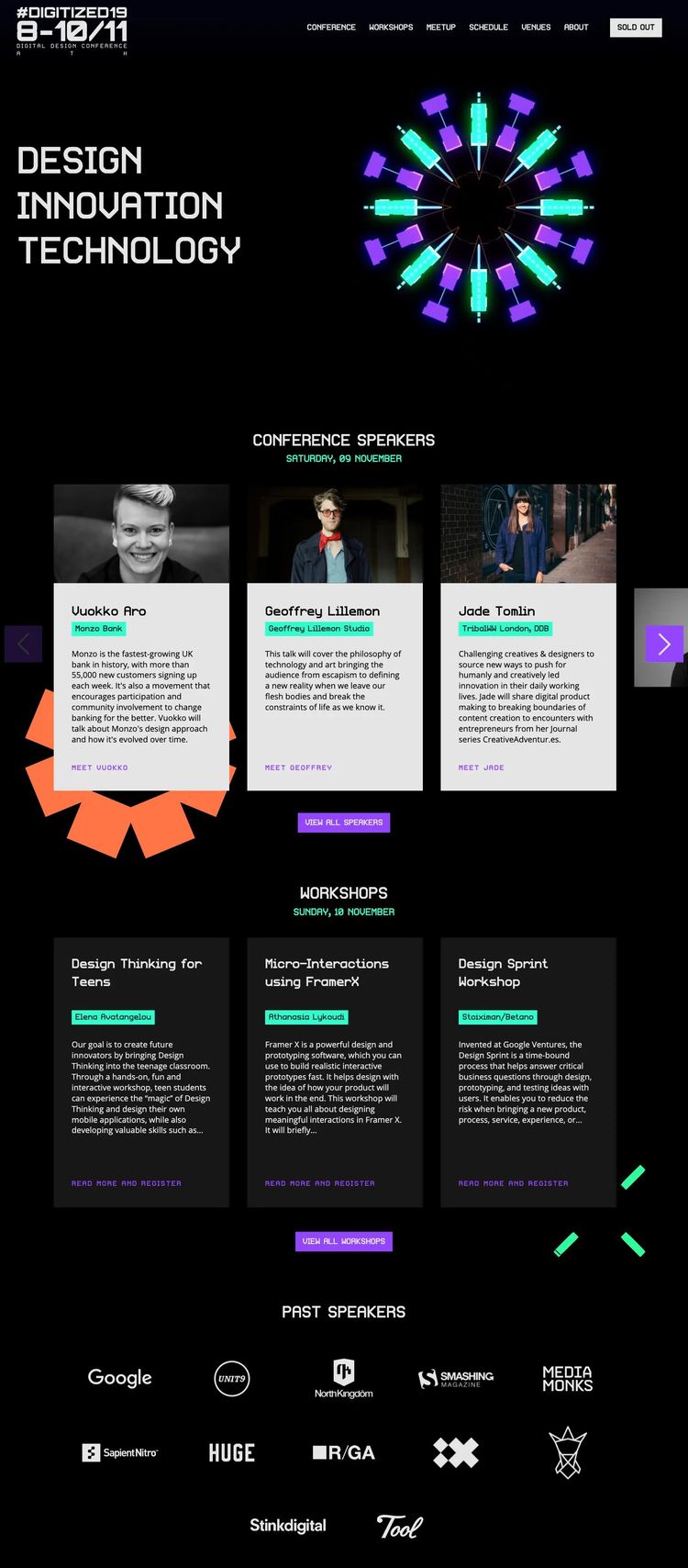Screenshot 2 of Digitized (Example undefined Conference Website)
