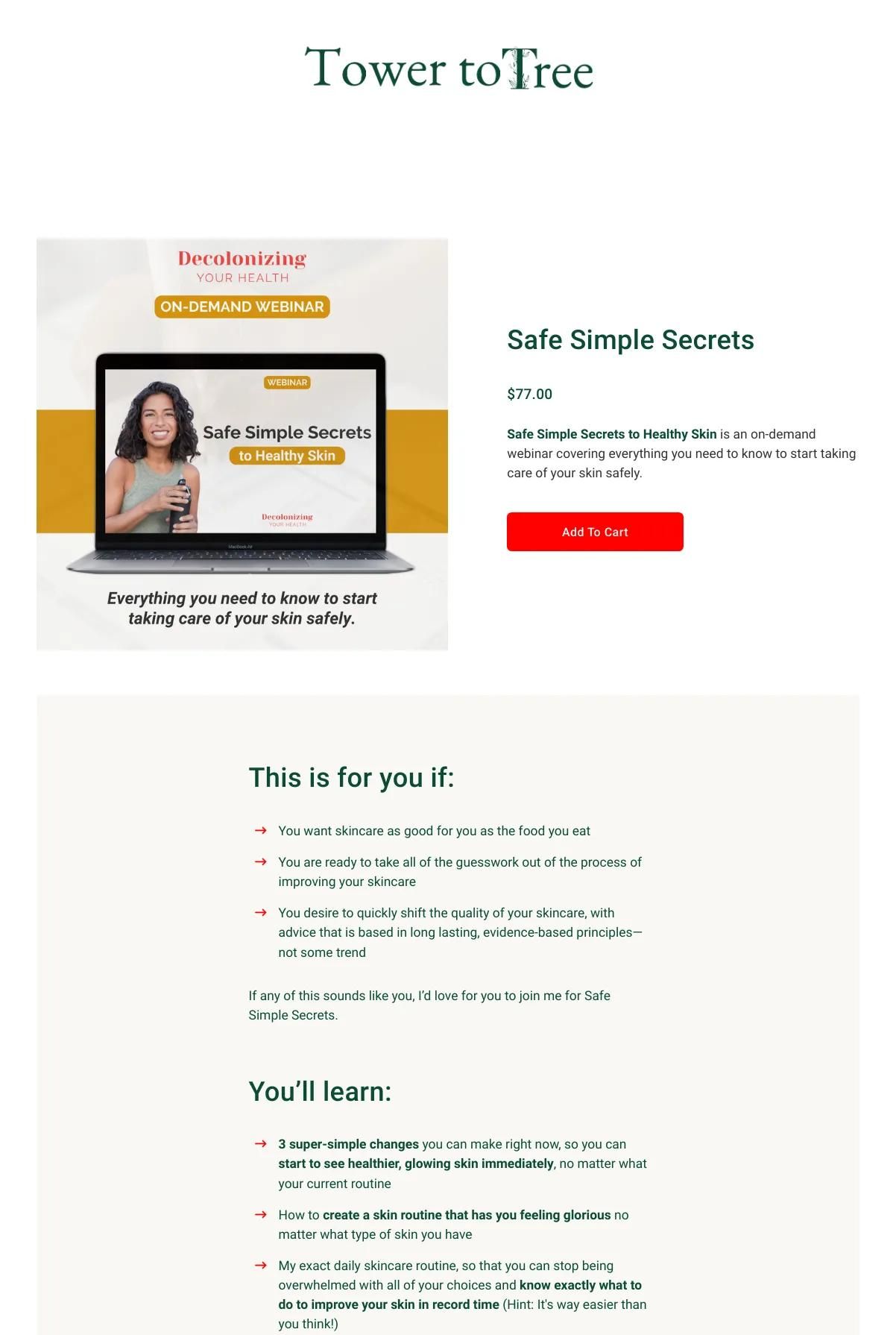 Screenshot 3 of Meredith Keith-Chirch (Example Squarespace Coach Website)