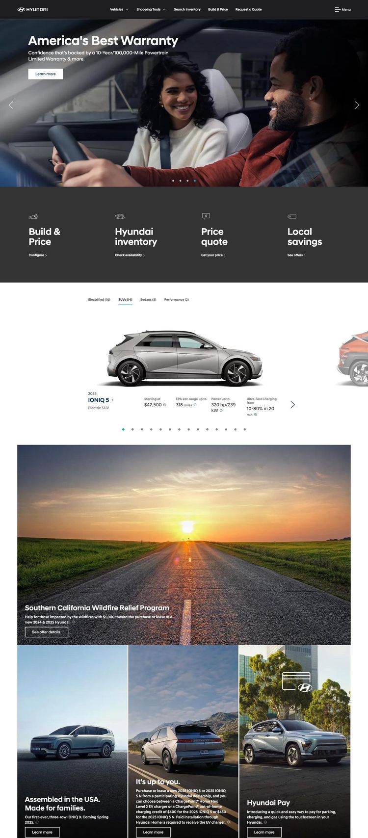 Screenshot 2 of Hyundai (Example undefined Automotive Website)