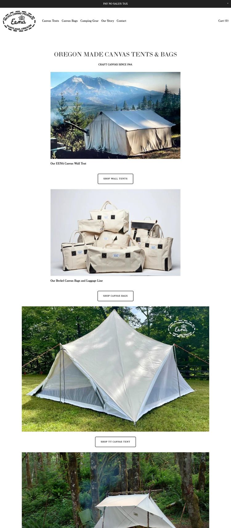 Screenshot 2 of Beckel Canvas (Example Squarespace Manufacturing Website)